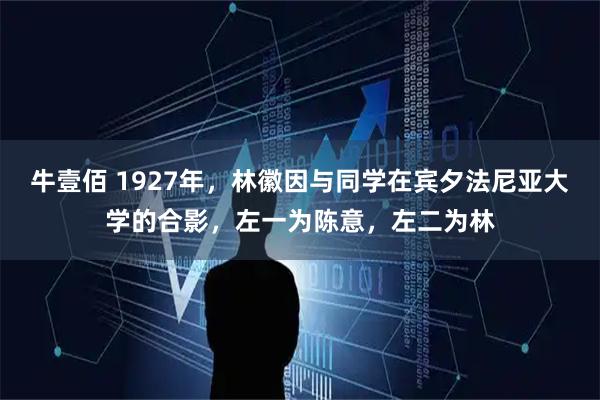 牛壹佰 1927年，林徽因与同学在宾夕法尼亚大学的合影，左一为陈意，左二为林