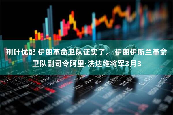 荆叶优配 伊朗革命卫队证实了。 伊朗伊斯兰革命卫队副司令阿里·法达维将军3月3