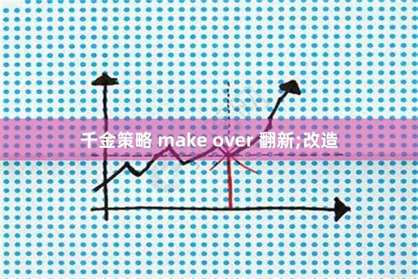 千金策略 make over 翻新;改造
