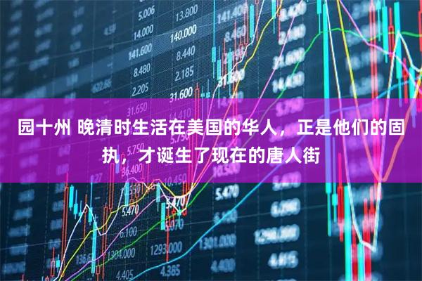 园十州 晚清时生活在美国的华人，正是他们的固执，才诞生了现在的唐人街