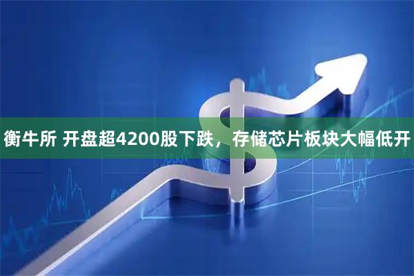 衡牛所 开盘超4200股下跌，存储芯片板块大幅低开